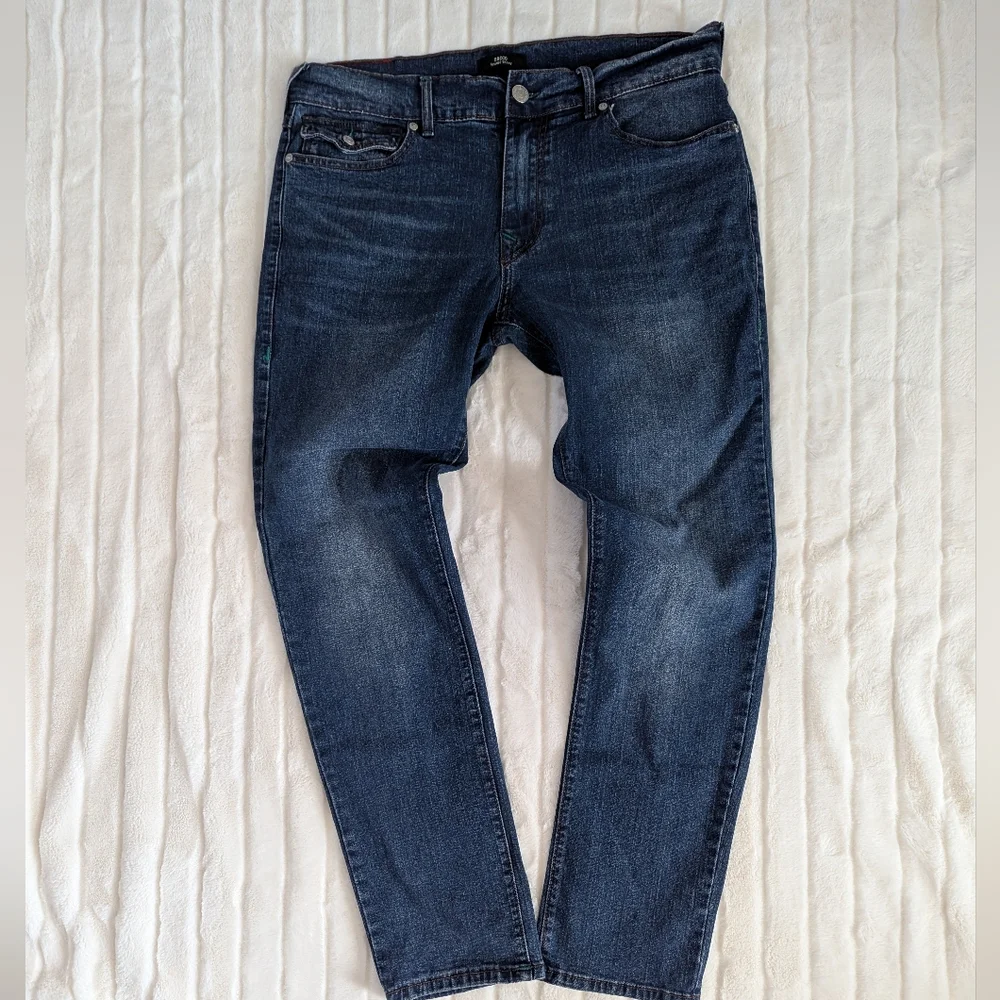 True Religion Rocco Relaxed Skinny Fit Denim Jeans Mens Size 34
